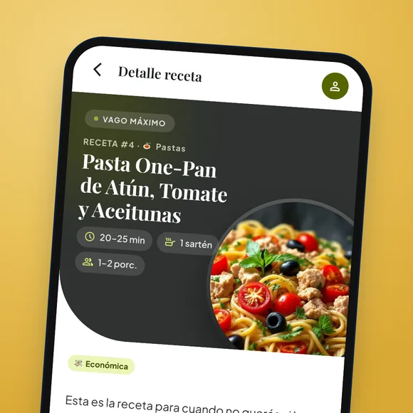 Pantalla de la app: no gastás en delivery el finde